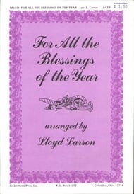 For All the Blessings of the Year SATB choral sheet music cover Thumbnail